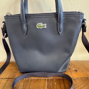 Lacoste Dark Blue Crossbody Bag EUC
